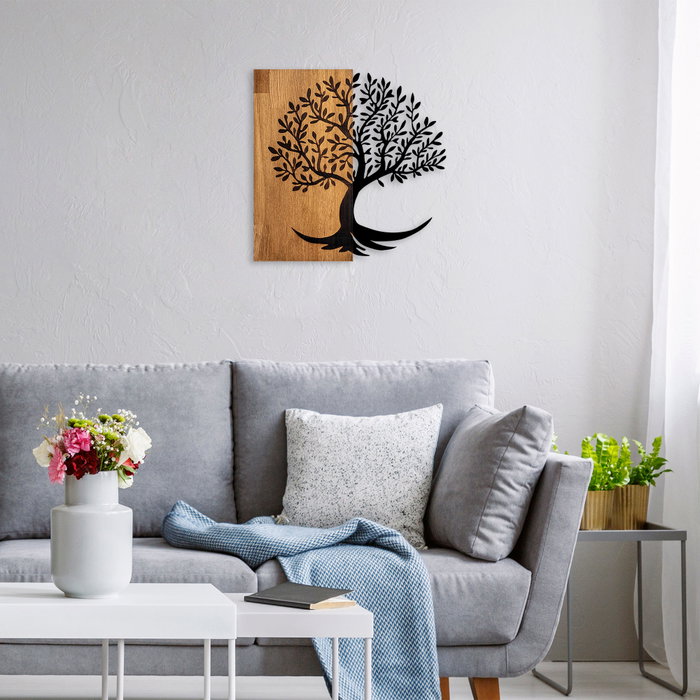Wallity Lime Tree - 373 Accesorio Decorativo de Pared de Madera y Metal